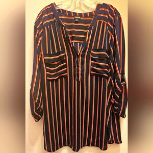 Torrid Striped Women's Top Size 4X